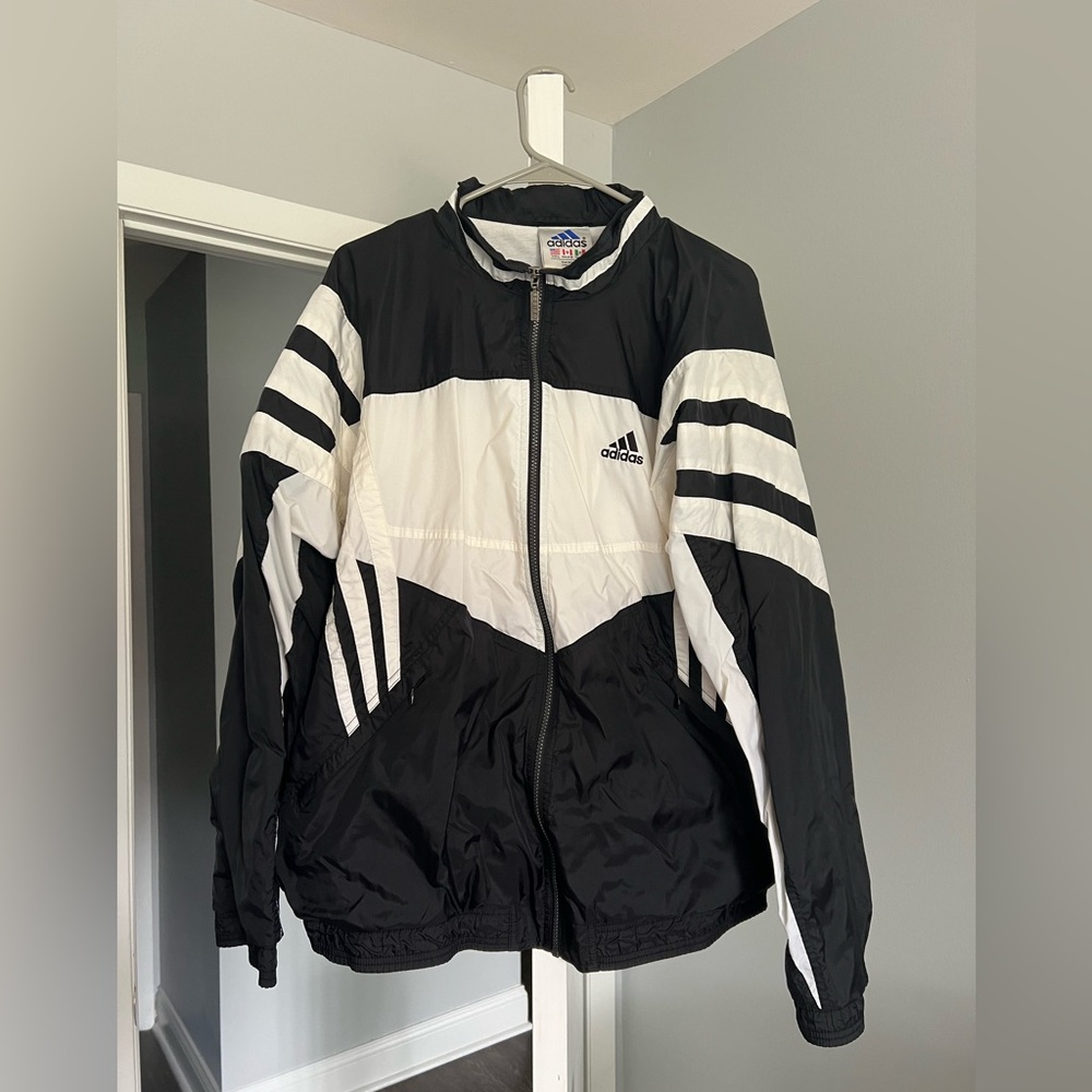 Vintage adidas Oversized Track Windbreaker Jacket